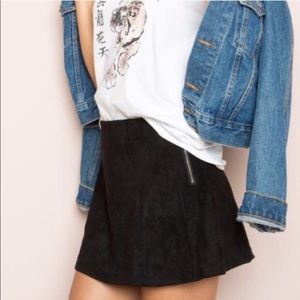 Brandy Melville Skirts - John Galt Suede Cara Skirt (Black) Brandy Melville Skirts - John Galt Suede Cara Skirt (Black)